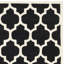 Tapis noir en laine touffeté à la main Carolene-1938399976