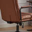 Chaise de bureau pivotante à dossier moyen avec roulettes-15198925