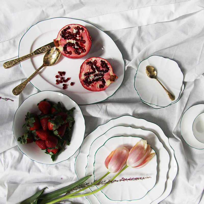 Amelie Bone China, Forest Green