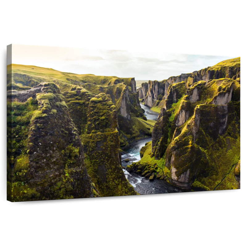 Kavia, Fjadrargljufur Canyon, Islande, H 32 po x l 48 po