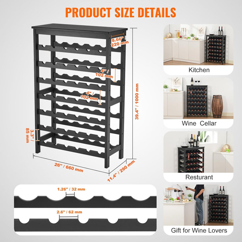 42 Bottle Modular Wine Rack