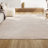Odense High-Low Minimalist Angle Geometric Ivory/Cream Indoor/Outdoor Rug-97028239
