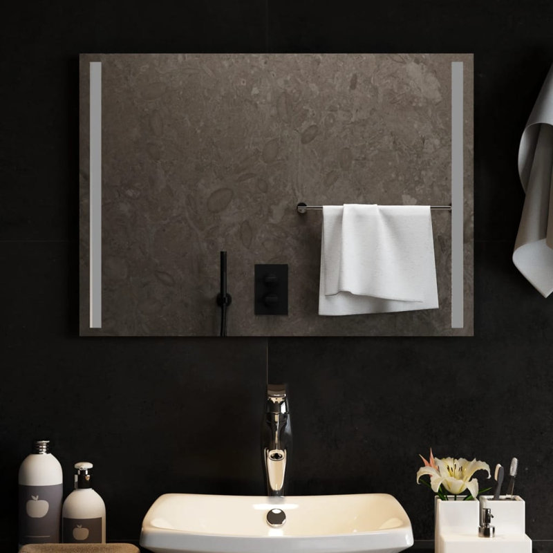 Kareny Flat Wall Mirror, 50cm H x 70cm W
