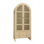 Rangement moderne en bois avec 2 tiroirs, charnière à 180 degrés et unité de cuisine à 5,16 po avec 4 panneaux stratifiés intérieurs