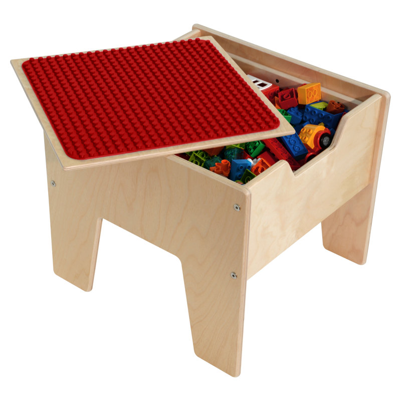 Table Contender Rectangle DUPLO, Rouge, Oui