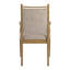 Chaise avec accoudoirs en tissu beige Cipolla-105513478