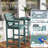 All Weather HDPE Bar Height Outdoor Table and Chairs Set for Bistro Patio Balcony-2024442128-2033036098