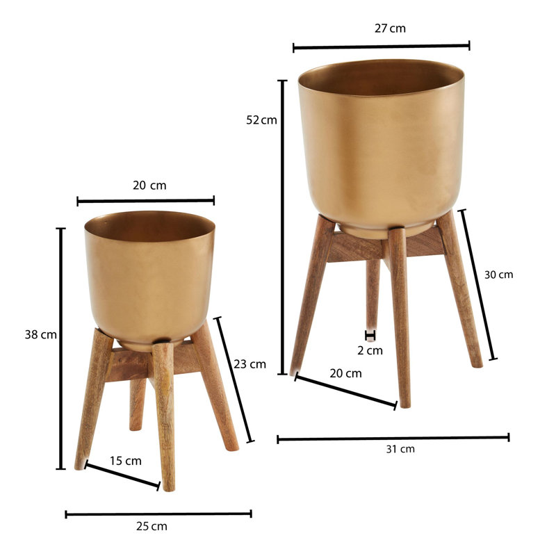 Dacian Handmade Metal Pot Planter