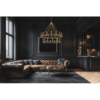 Hershel Signature Brass Chandelier