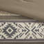 Édredon 5 pièces à rayures et à chevrons avec coussins pour lit double. Tissu, rembourrage, oreillers lavables à la machine et nettoyables, taille double. Microfibre-120469581
