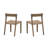 Maude Woven Brown Side Chair 2PK