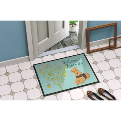 Tapis de porte airedale terrier Yonker