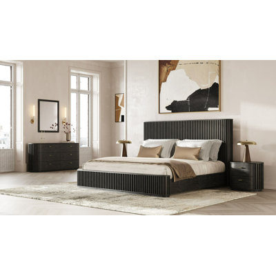 Fields - Modern Wanut Acacia Bedroom Set