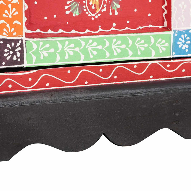 Solid Wood Rectangle Accent Cabinet