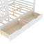 Lits en bois peu encombrants avec rangement, conception enfantine, usage domestique