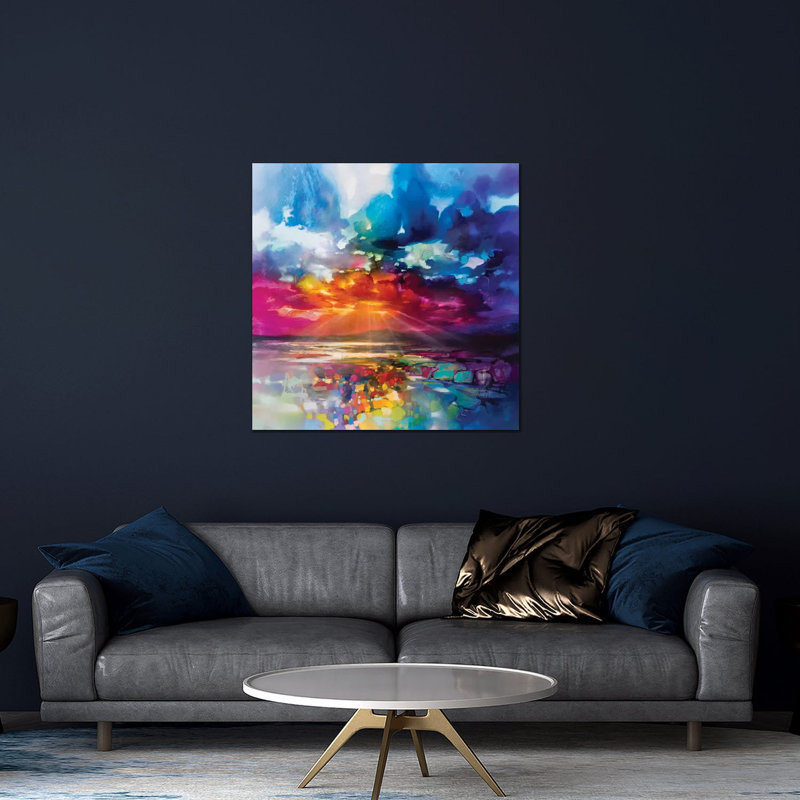 Suns Energy - impression sur verre acrylique, H 36 po x l 36 po x P 0,25 po