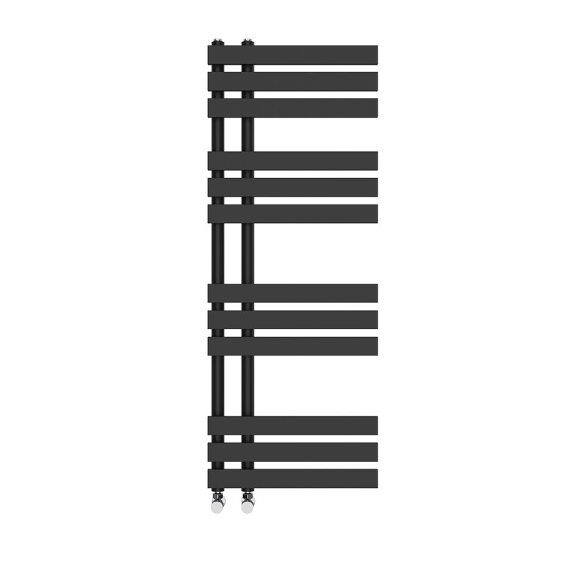 Arulappu Designer Towel Rail Heated Towel Rails, 120cm H x 45cm W, Black