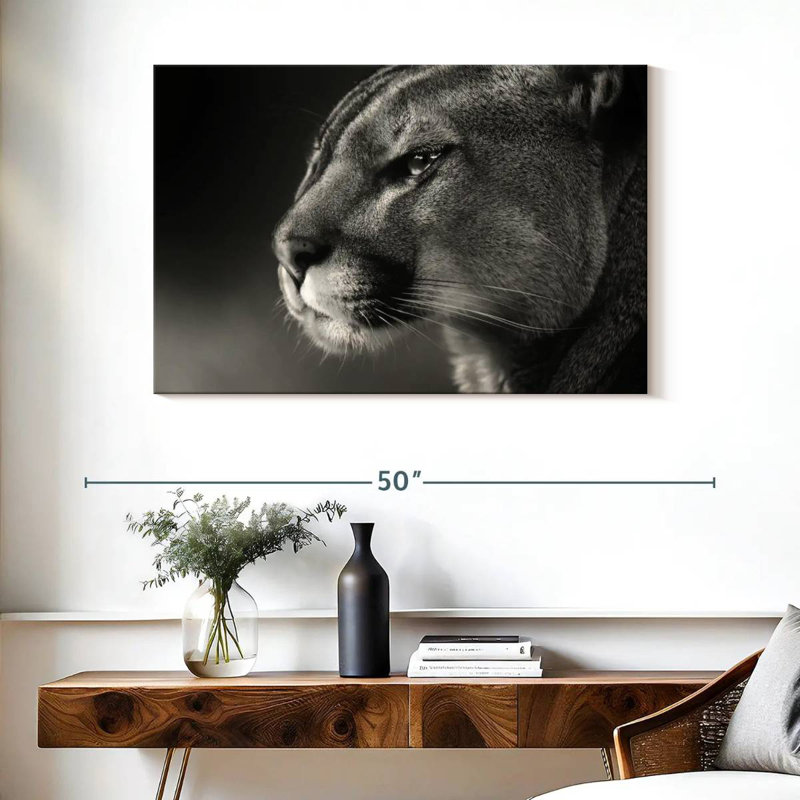 Brampt Cougar Face, 26" H x 39" W