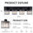 Modern 4-lights Vanity Light With Crystal Accents