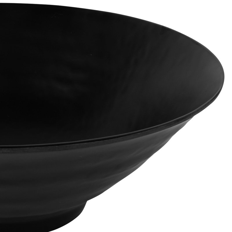 Elite Global Solutions Zen Melamine Serving Bowl, Black