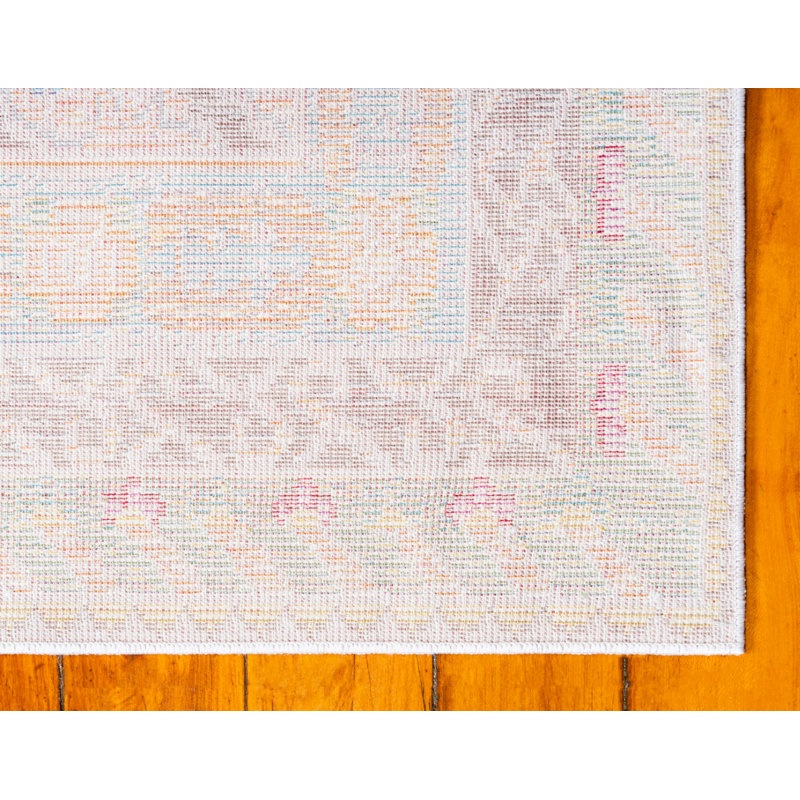 Tapis bleu Glasser, Rectangle 4 pi 1 po x 6 pi 1 po