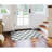 Grega Wool Checkered Indoor Rug-1825740198