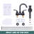 4 In. Centerset Double Handle Low Arc Bathroom Faucet With Pop Up Drain Included Supply Lines In Oil Rubbed Bronze-116834064