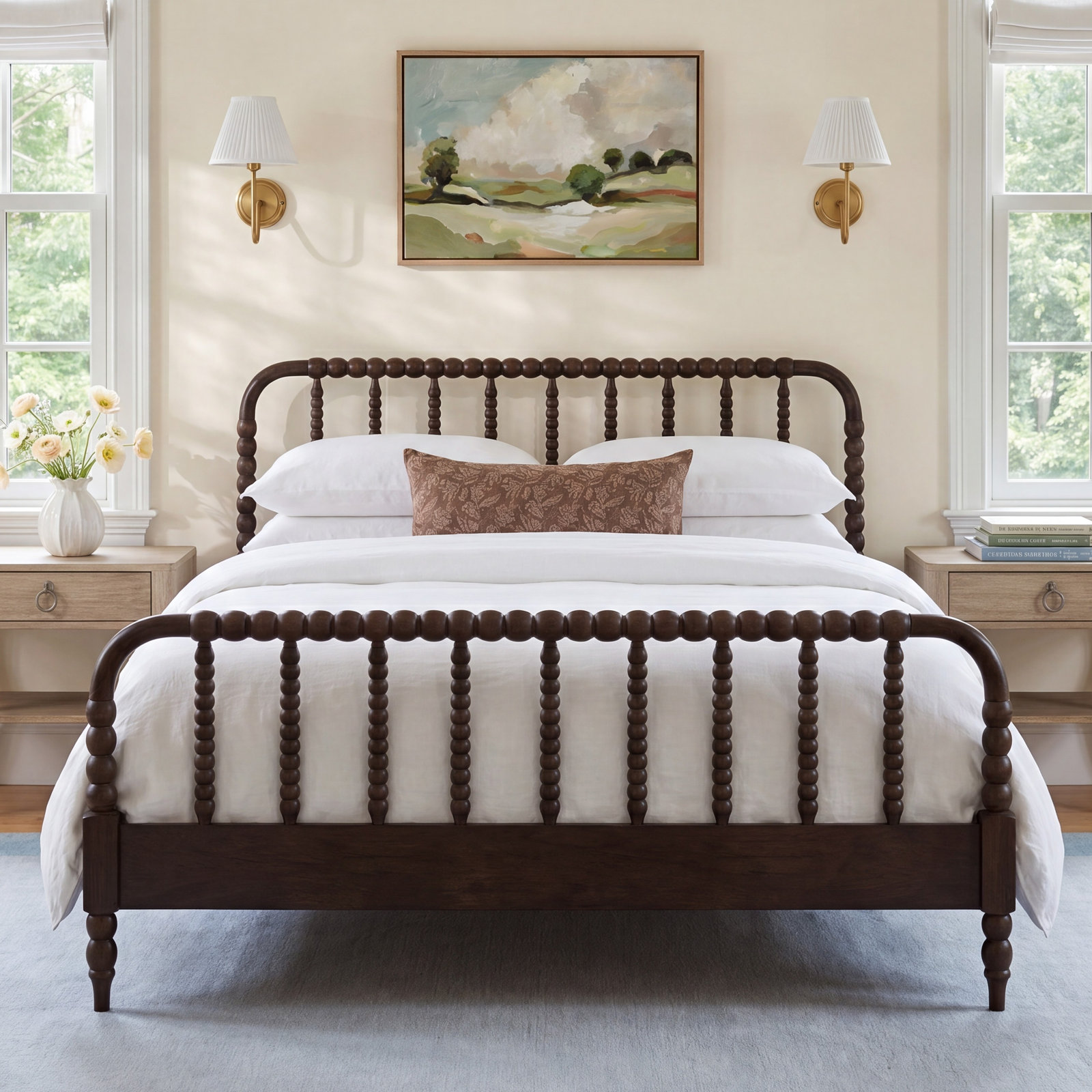 Benbrook Spindle Bed, Antique Coffee, Queen