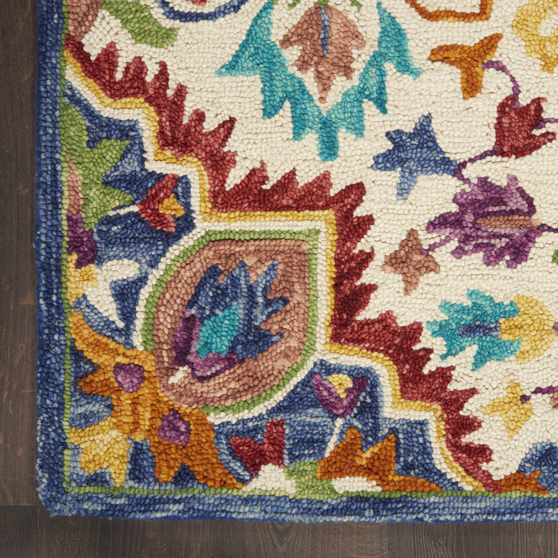 Multicolor 8' x 10' Handmade Wool Tufted Area Rug