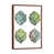 Classic Brown Wood Floater Framed