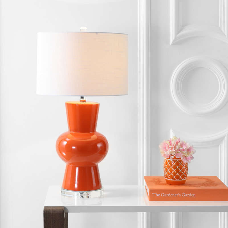 Claunch Ceramic Table Lamp, Coral