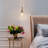 Modern Mini 1-Light Seeded Glass Pendant Light