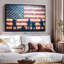 Impression sur toile militaire Grunge US-100705539