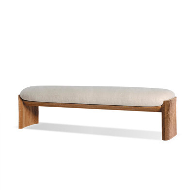 Banc en tissu de style moderne pour chambre à coucher et entrée en tissu