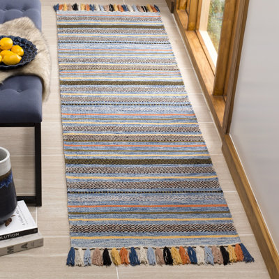 Montauk Hand Woven Cotton Striped Rug