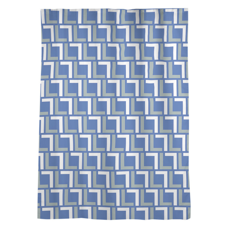 Panneau de rideau simple diaphane avec passe-tringle, Football royal de Dallas bleu royal / vert argent 