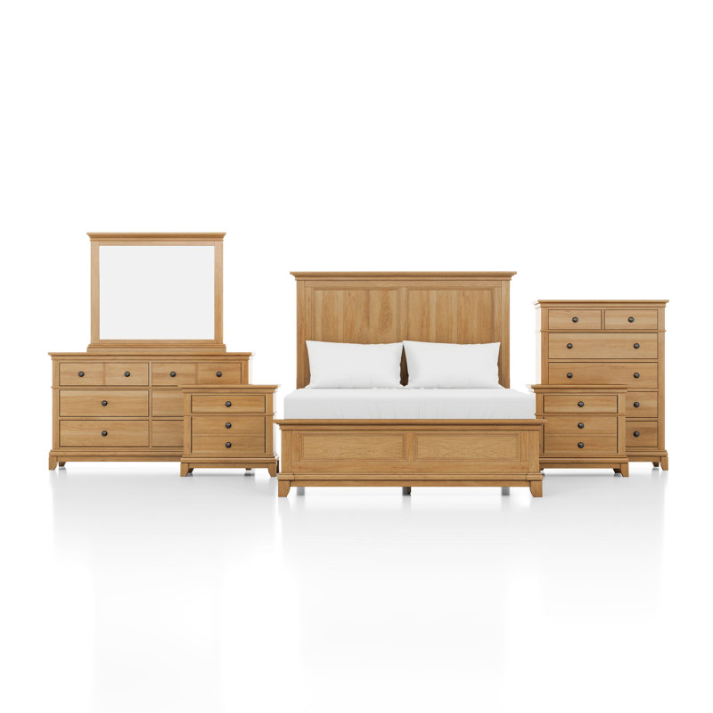 Ensemble de chambre à coucher 6 pièces Earleene, Simple