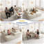 Canapé-lit rembourré avec assise profonde en velours côtelé Compression-869249627