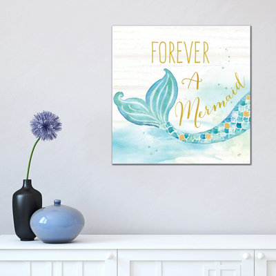 Mermaid Tale I 1 Piece Wrapped Canvas Wall Art