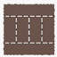 Carreaux de terrasse de style H de 12 po, carreaux de terrasse à emboîtement de module de bricolage, carreaux de cour faciles et rapides à installer pour le porche, le balcon de la piscine, la cour, 44 pi-124356273