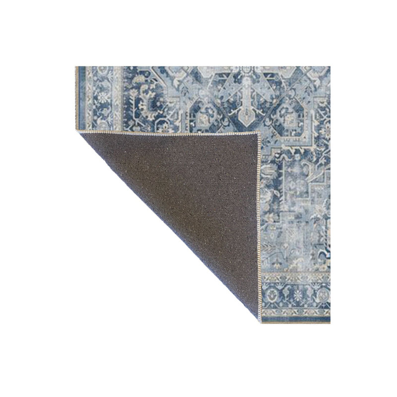 Tapis décoratif anthracite lavable à la machine, Tapis de couloir 4 pi 11 po x 9 pi 10 po inclus