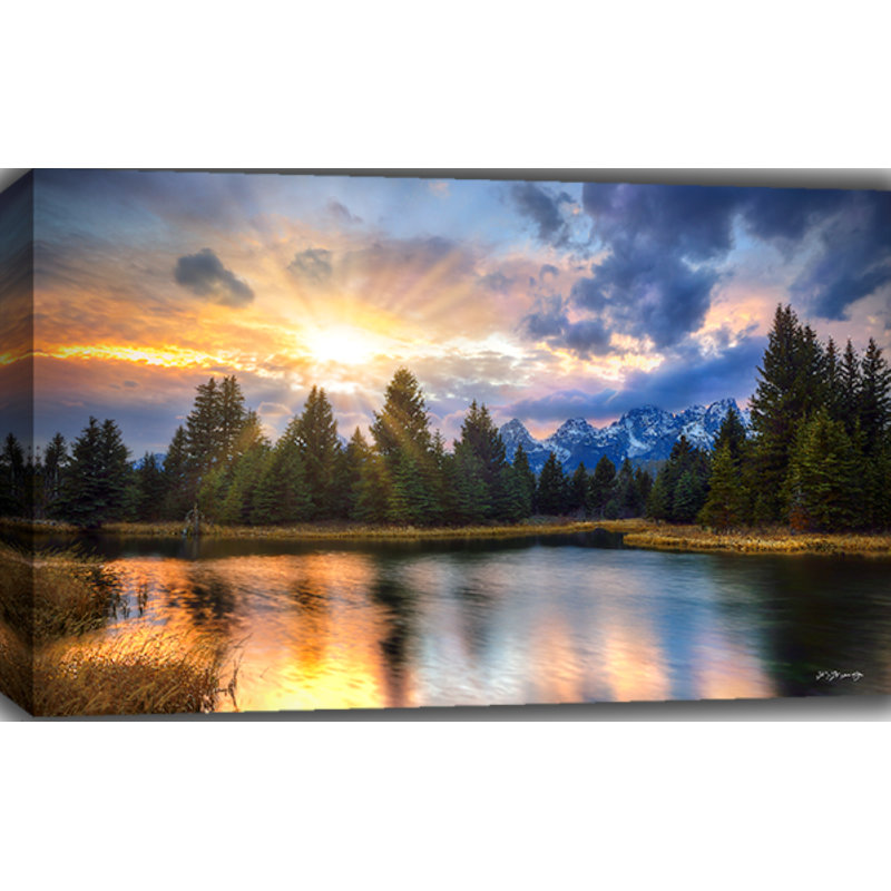 Montagnes Rocheuses, dernières reflets de la lumière par Mitchell Mansanarez
