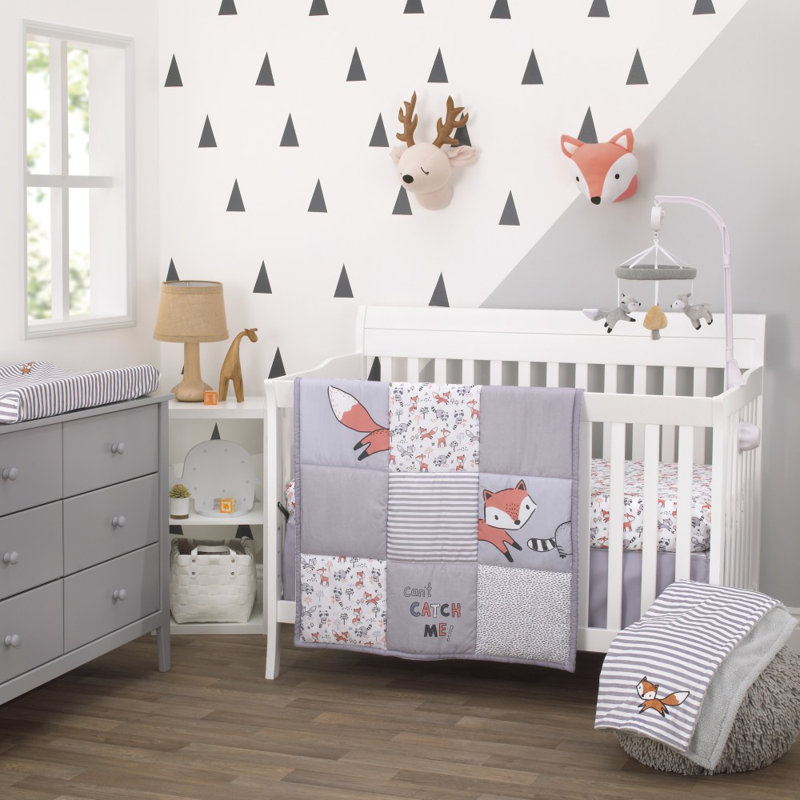 Drap-housse pour lit de bébé Nojo Fox Vella