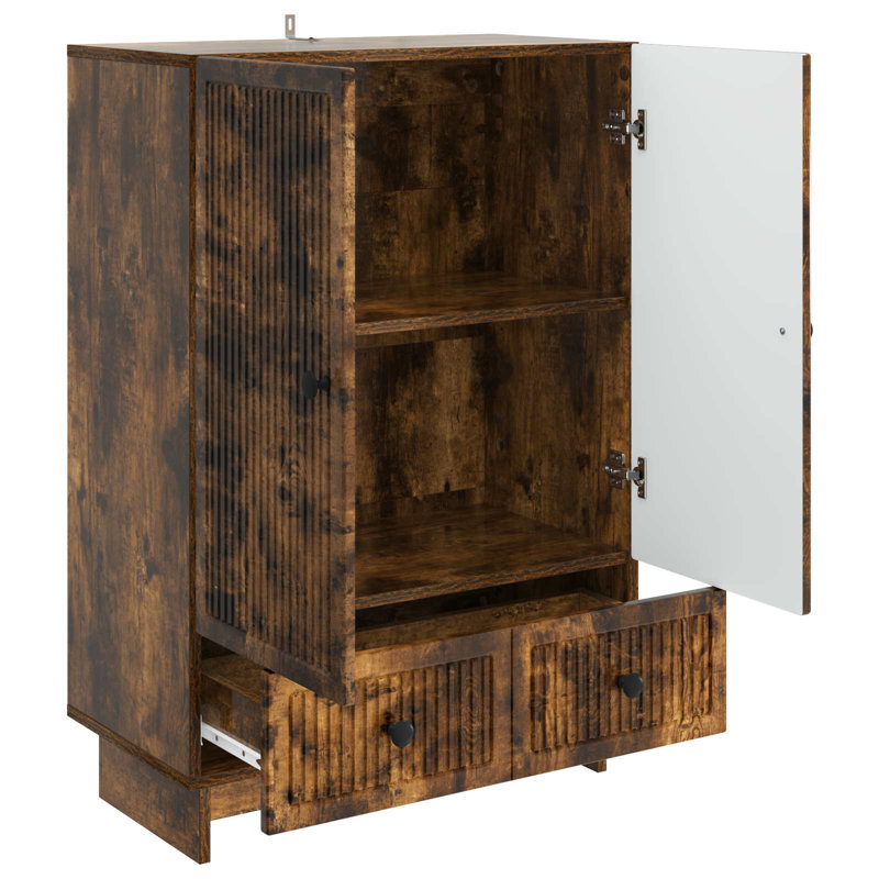 66cm Sideboard, Smoked Oak
