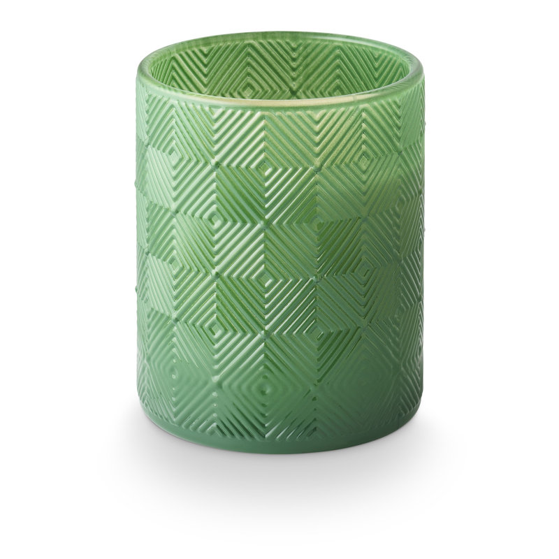 Bougie en verre texturé Sun Terrace Jungle Magnolia, Green Citrus