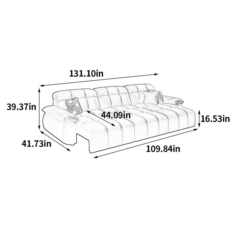 Langner, H 39,37 po x l 131,1 po x P 41,73 po, 3
