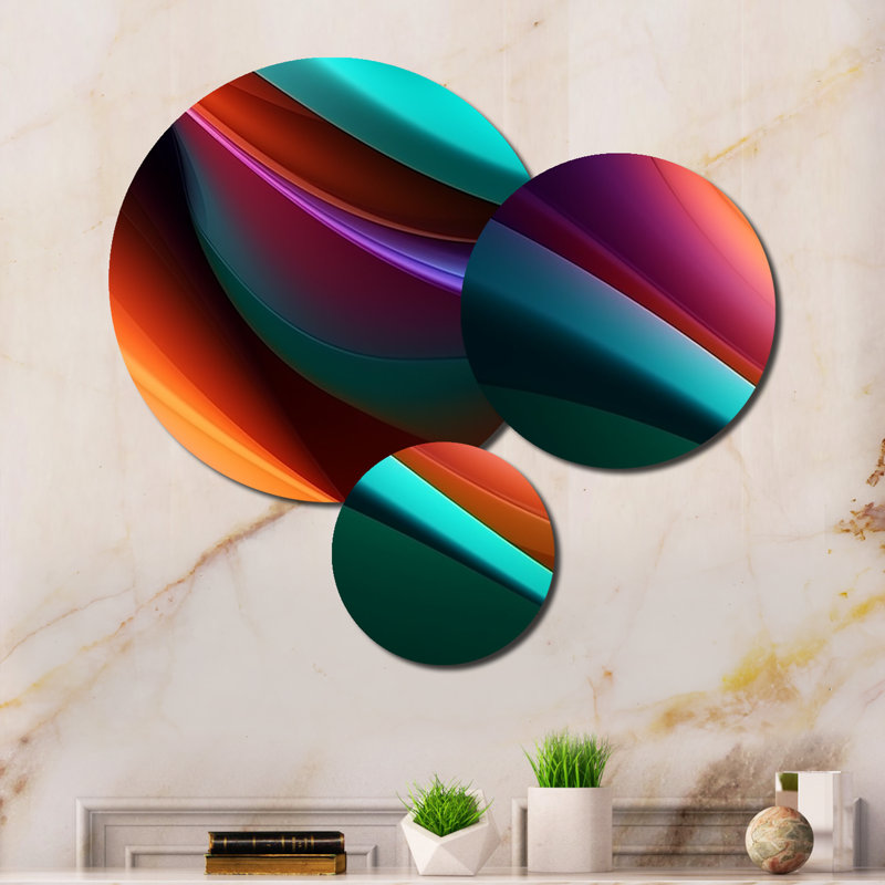 Abstract Wall Decor on Metal
