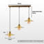 Gauna 3 - Light Brass Kitchen Island Pendant-985375516