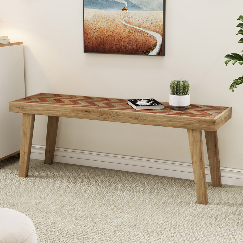 Banc en bois de manguier, naturel