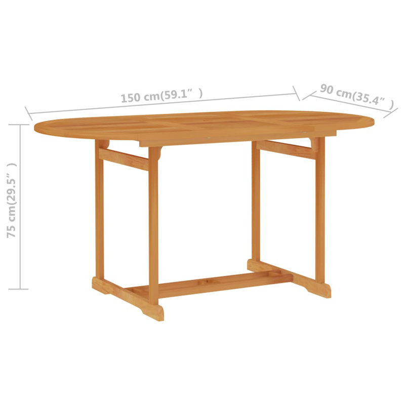 Crandall Teak Dining Table